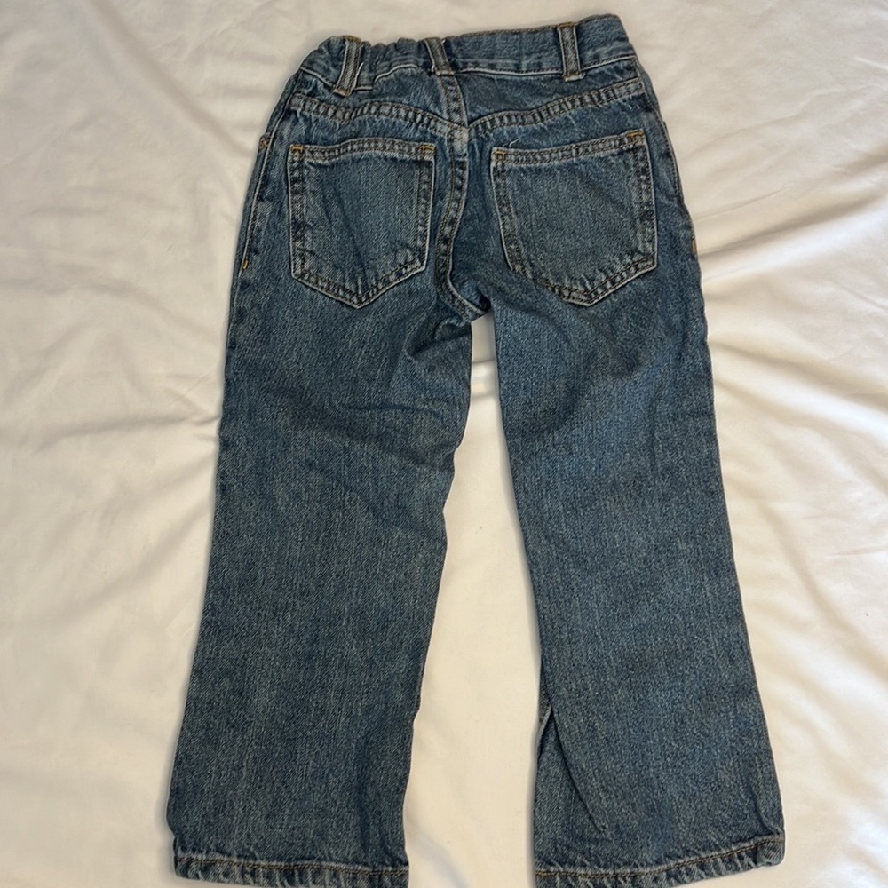 Faded Glory Kids Medium Wash Bootcut Jeans Boys Size 5 Adjustable Waist - Picture 3 of 3